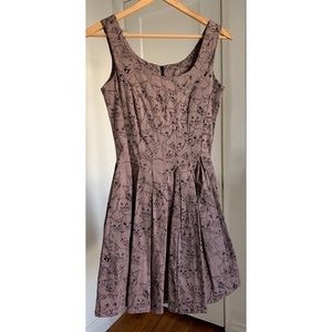 Nooworks Mauve Graphic Cat Dress